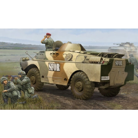 TRUMPETER 05512 - Opancerzony samochód rozpoznawczy BRDM-2 (LATE) - 1:35