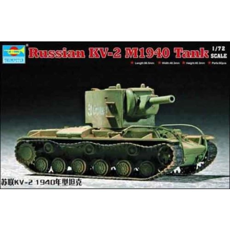 TRUMPETER 07235 - Ciężki czołg KW-2 (mod 1940) - 1:72