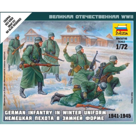Zvezda 6198 - Niemiecka piechota (mundury zimowe)
