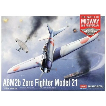 Academy 12352 - A6M2b Zero Fighter Model 21 Battle of Midway - 1:48.