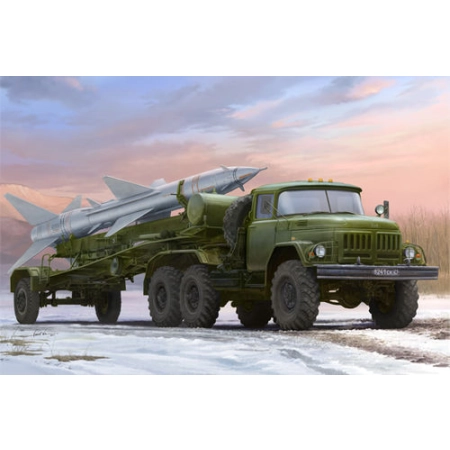TRUMPETER 01033 - Samochód ciężarowy ZIL-131V z wyrzutnią rakiet PR-11 SA-2 - 1:35