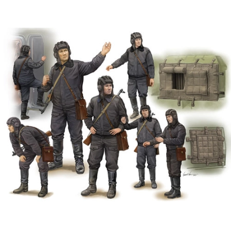 TRUMPETER 00434 - Figurki - Soviet soldier - Scud B crew - 1:35