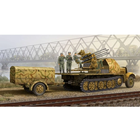 TRUMPETER 01524 - Działko 2 cm Flak 38 na podwoziu Sd.Kfz.7/1 - 1:35