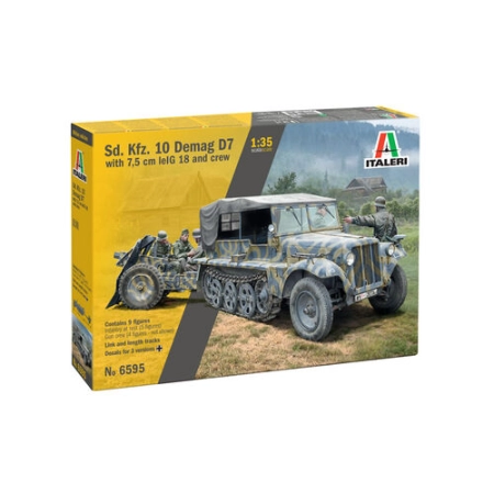 Italeri 6595 - Demag D7 z 7,5 cm leIG 18