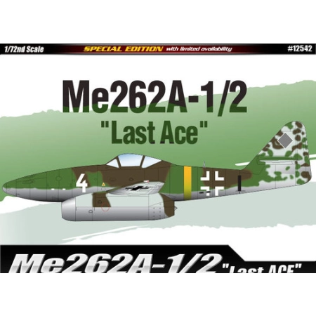 Academy 12542 - Messerschmitt Me262A-1/2 Last Ace 1:72.